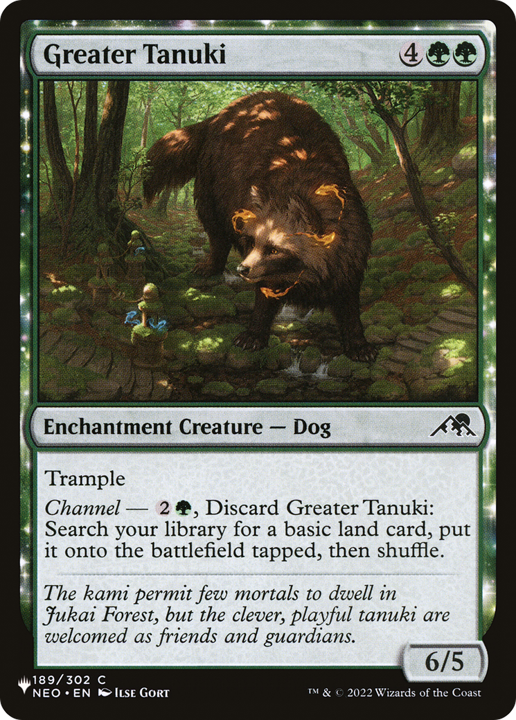 Greater Tanuki (LIST-NEO-189)  - The List: (enchantment)