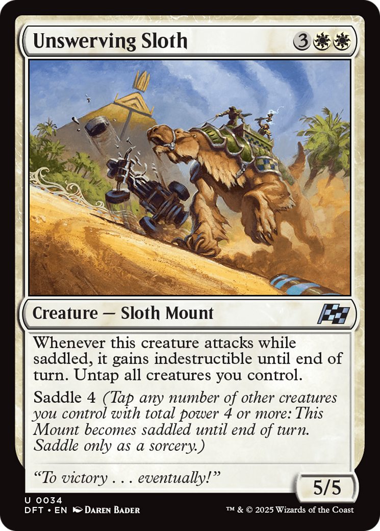 Unswerving Sloth (DFT-034)  Foil - Aetherdrift