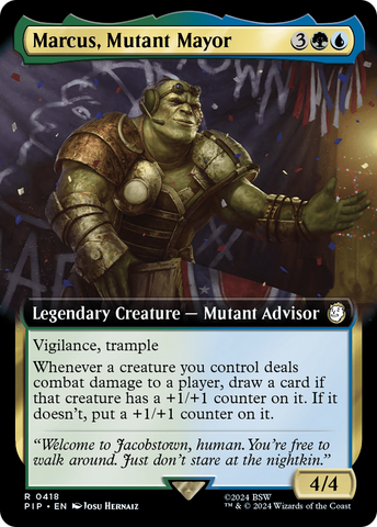 Marcus, Mutant Mayor (Extended Art) (PIP-418) - Fallout: (Extended Art) Foil