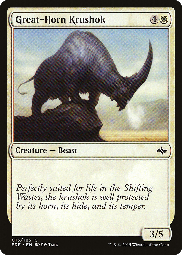 Great-Horn Krushok (FRF-013)  Foil - Fate Reforged
