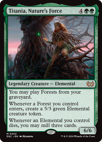 Titania, Nature's Force (DSC-202)  - Duskmourn: House of Horror Commander