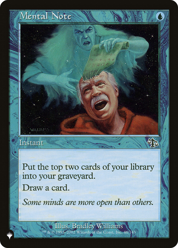 Mental Note (LIST-46/143)  - The List
