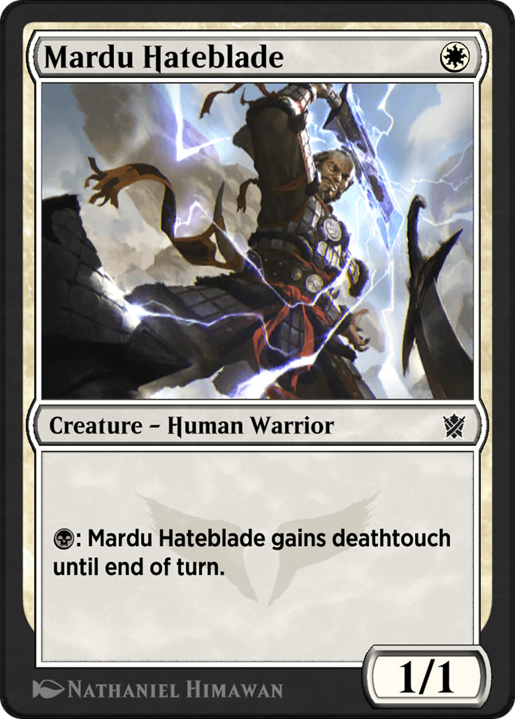 Mardu Hateblade (KTK-16Y)  - Khans of Tarkir