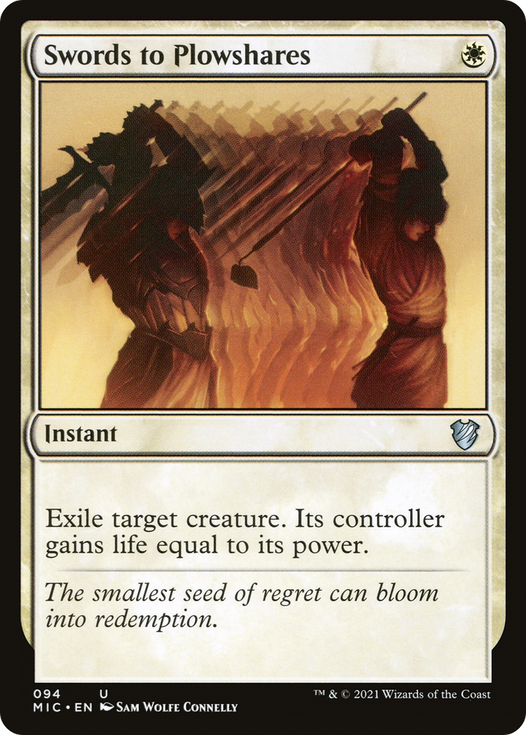 Swords to Plowshares (MIC-094)  - Midnight Hunt Commander