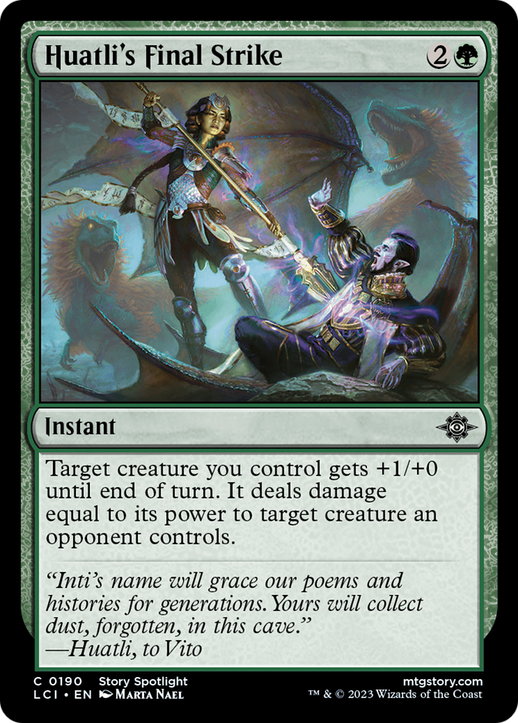 Huatli's Final Strike (LCI-190)  Foil - The Lost Caverns of Ixalan