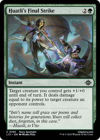 Huatli's Final Strike (LCI-190)  Foil - The Lost Caverns of Ixalan