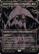 Elesh Norn, Mother of Machines (Oil Slick Raised Foil) (ONE-345)  Foil - Phyrexia: All Will Be One (Borderless)
