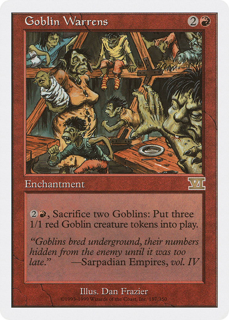 Goblin Warrens (6ED-187)  - Classic Sixth Edition