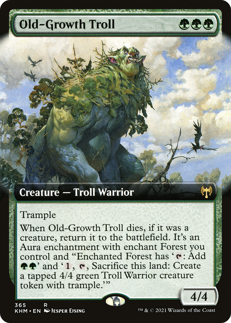 Old-Growth Troll (Extended Art) (KHM-365)  - Kaldheim: (Extended Art)