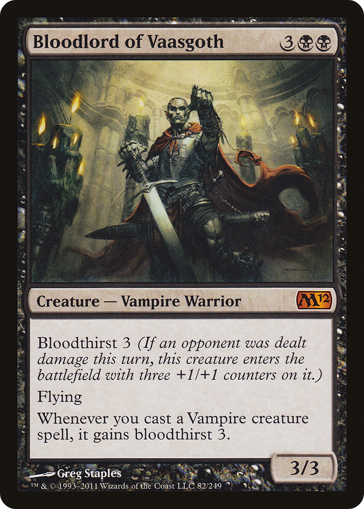 Bloodlord of Vaasgoth (M12-082)  Foil - Magic 2012