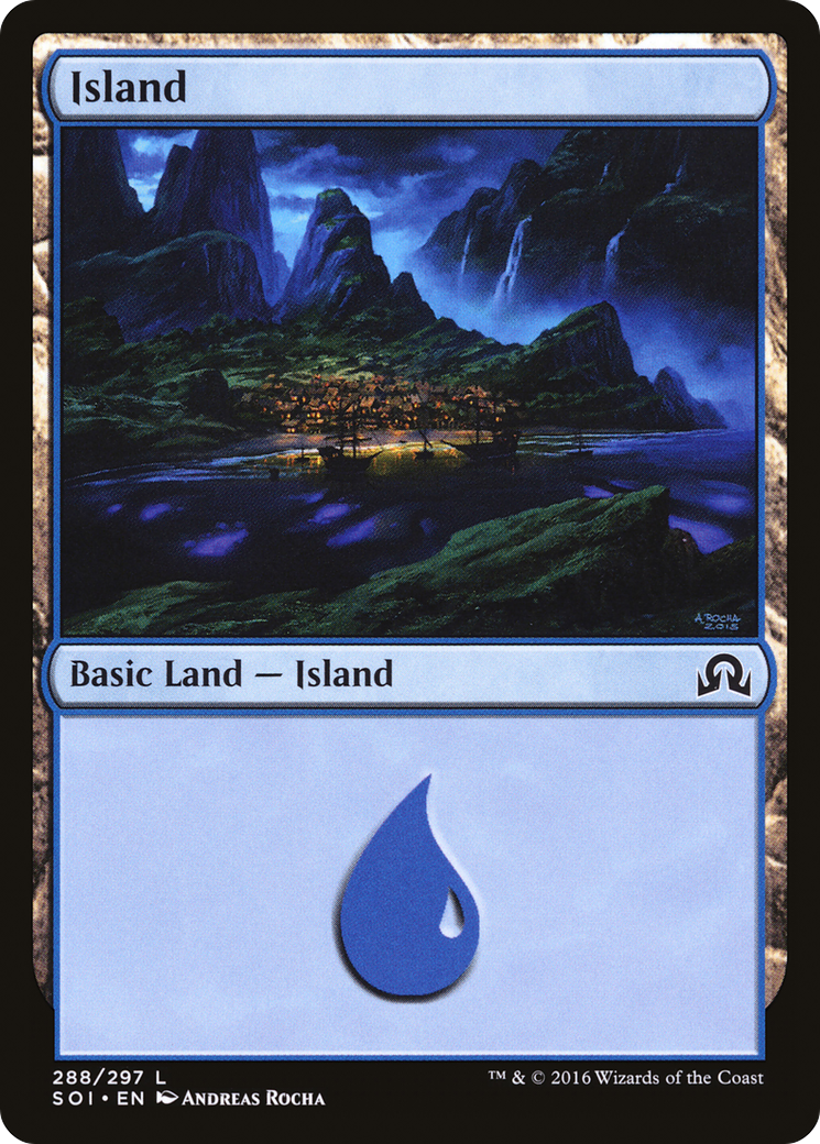 Island (288) (SOI-288)  Foil - Shadows over Innistrad