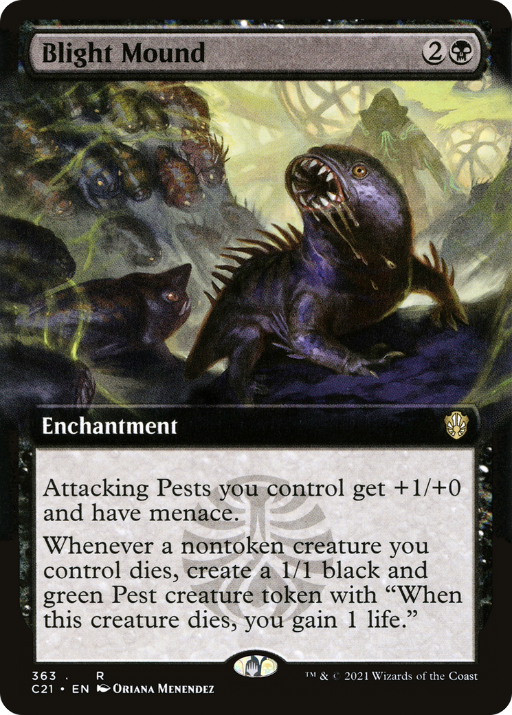 Blight Mound (Extended Art) (C21-363)  - Commander 2021: (Extended Art)