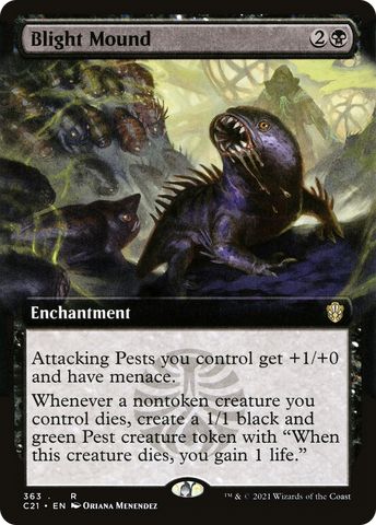 Blight Mound (Extended Art) (C21-363)  - Commander 2021: (Extended Art)