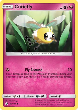 Cutiefly (92/149) [Sun & Moon: Base Set]