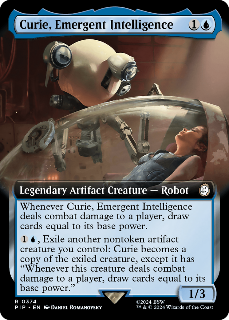 Curie, Emergent Intelligence (Extended Art) (PIP-374)  Foil - Fallout: (Extended Art)