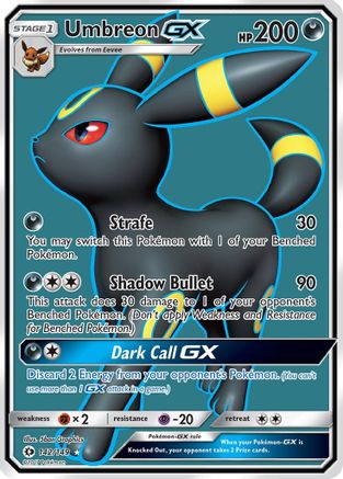 Umbreon GX (Full Art) 142/149  - Holofoil SM Base Set - Ultra Rare
