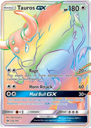 Tauros GX (Secret) 156/149  - Holofoil SM Base Set - Secret Rare