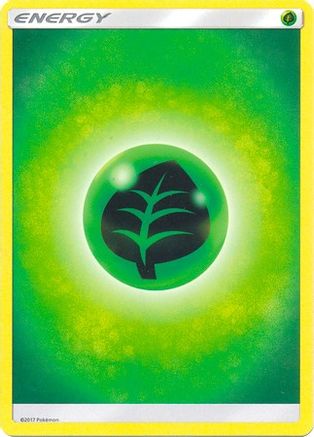 Grass Energy (2017 Unnumbered) 164  - Reverse Holofoil SM Base Set - Common