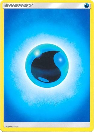 Water Energy (2017 Unnumbered) 166  - Reverse Holofoil SM Base Set - Common