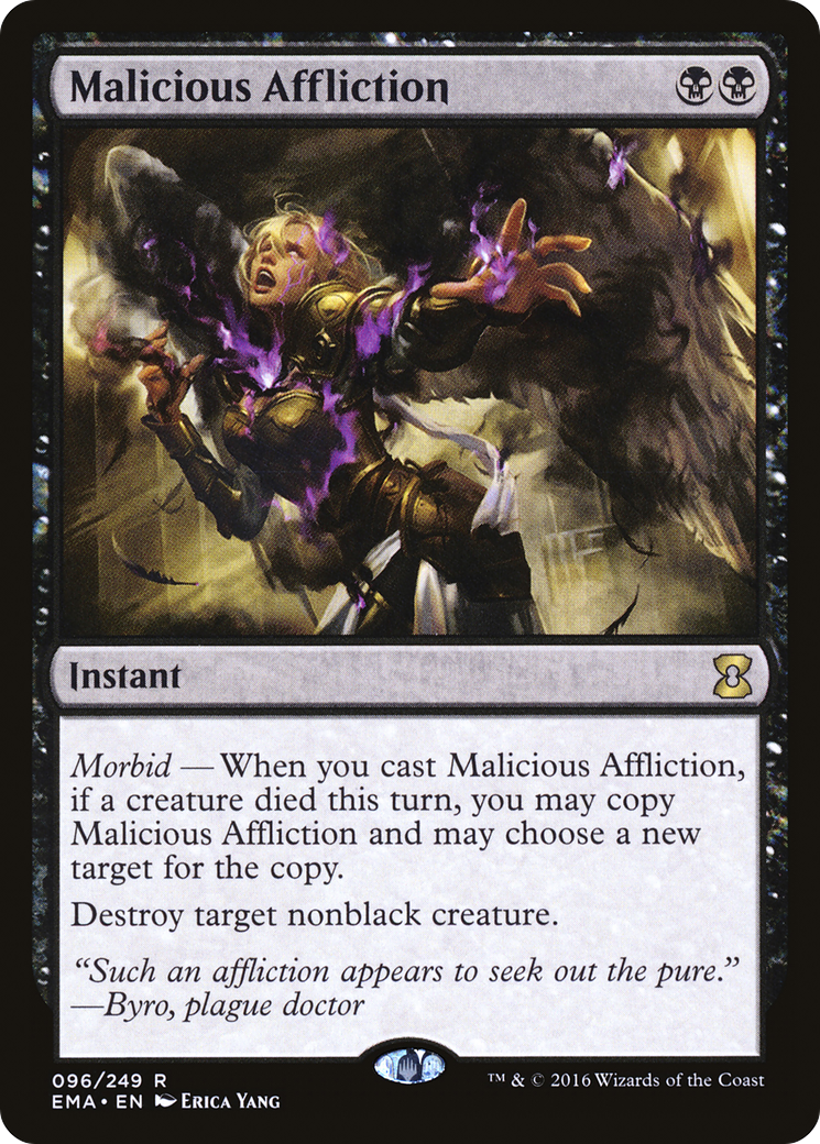 Malicious Affliction (EMA-096)  Foil - Eternal Masters