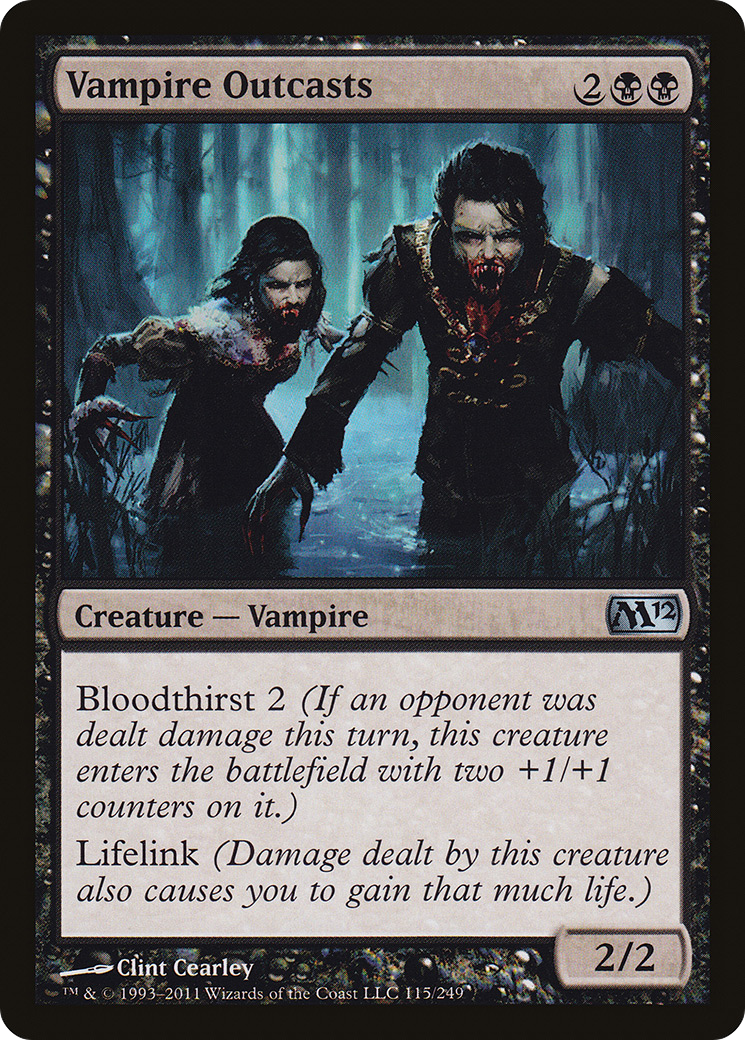 Vampire Outcasts (M12-115)  Foil - Magic 2012