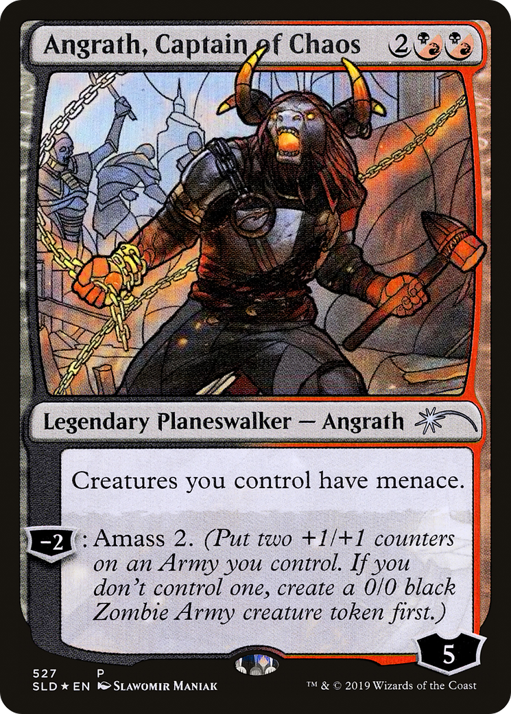 Angrath, Captain of Chaos (Stained Glass) (SLD-527)  Foil - Secret Lair Drop