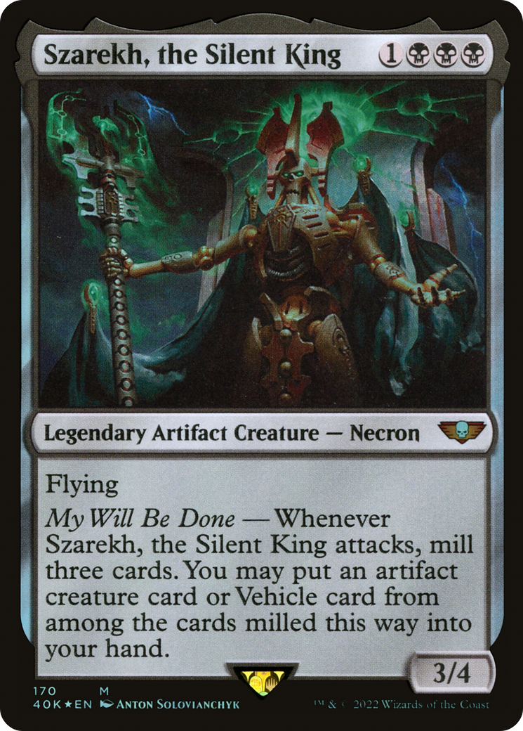 Szarekh, the Silent King (40K-170)  Foil - Warhammer 40,000 Commander