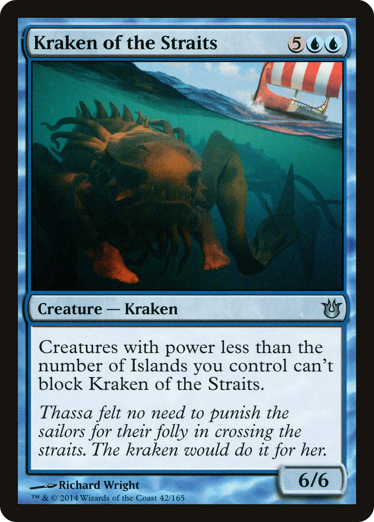 Kraken of the Straits (BNG-042)  Foil - Born of the Gods