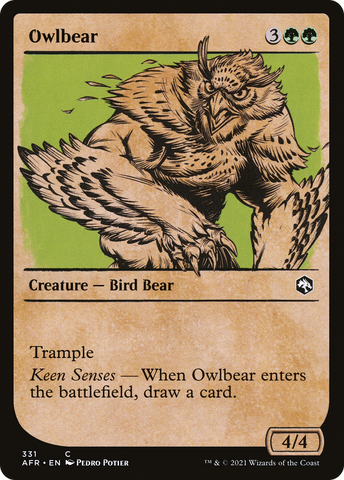 Owlbear (Showcase) (AFR-331)  - Adventures in the Forgotten Realms: (Showcase)