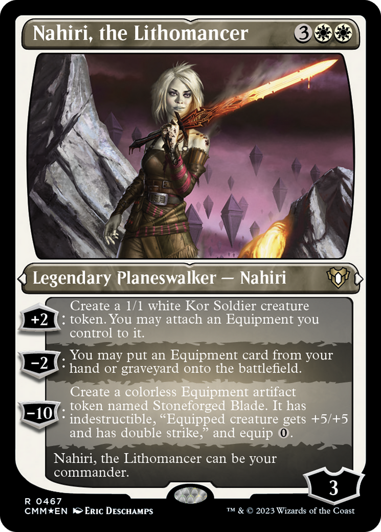 Nahiri, the Lithomancer (CMM-467)  Etched Foil - Commander Masters
