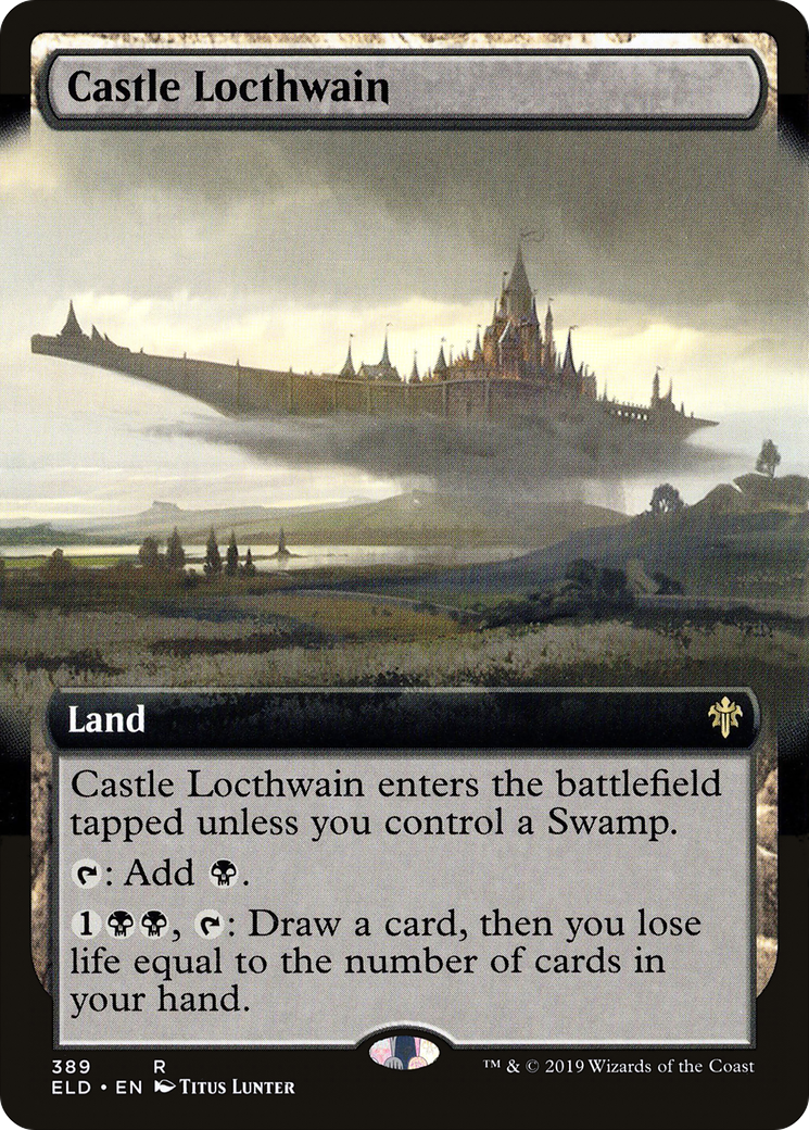 Castle Locthwain (Extended Art) (ELD-389)  - Throne of Eldraine: (Extended Art)