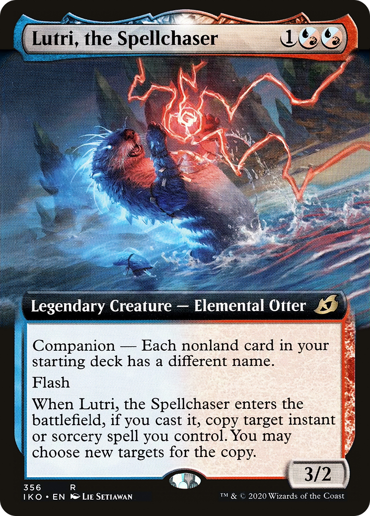 Lutri, the Spellchaser (Extended Art) (IKO-356)  Foil - Ikoria: Lair of Behemoths: (companion, Extended Art)