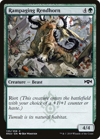 Rampaging Rendhorn (RNA-135)  Foil - Ravnica Allegiance