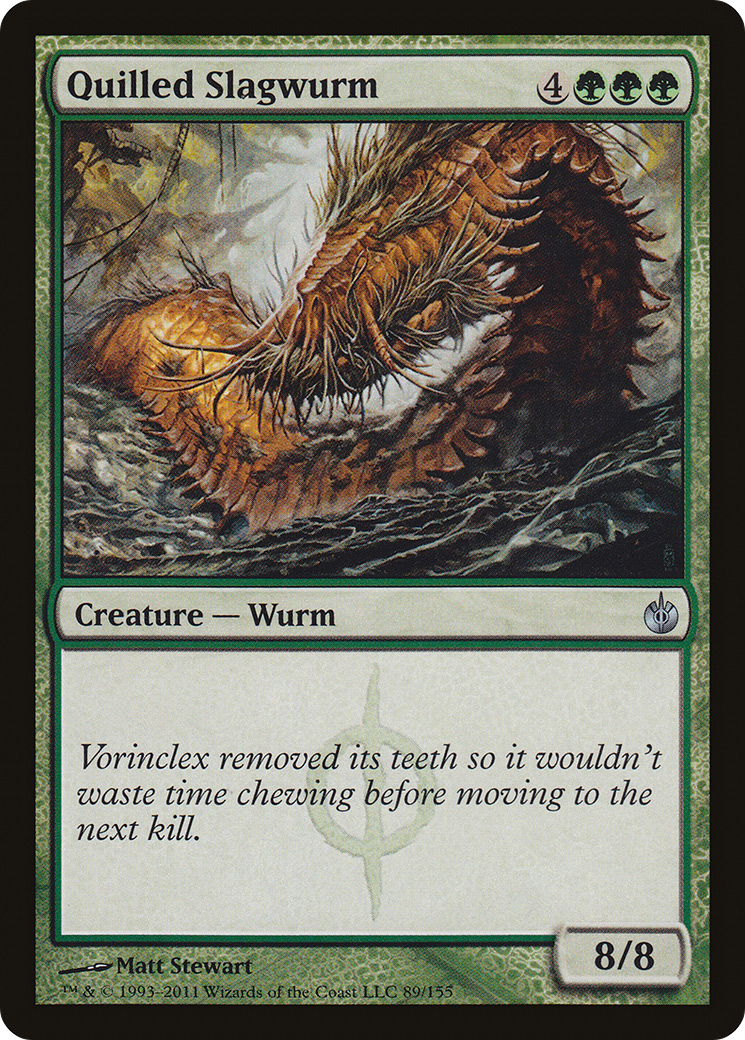 Quilled Slagwurm (MBS-089)  Foil - Mirrodin Besieged