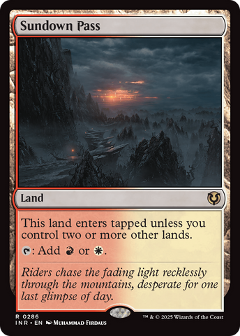 Sundown Pass (INR-286)  - Innistrad Remastered
