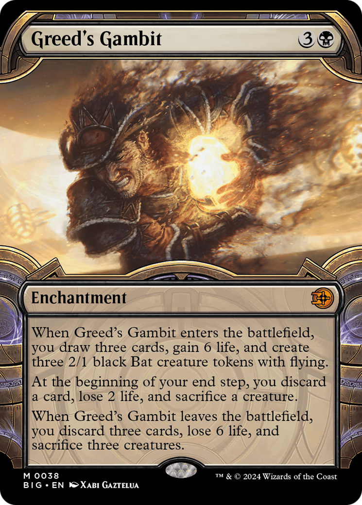 Greed's Gambit (Showcase) (BIG-038)  Foil - The Big Score: (Showcase)