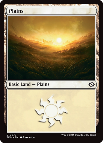 Plains (0277) (TDM-277) - Tarkir: Dragonstorm Foil