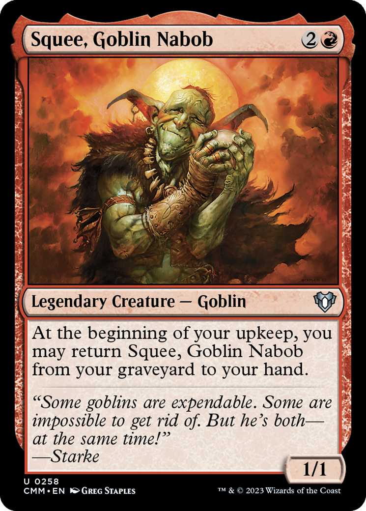 Squee, Goblin Nabob (CMM-258)  Foil - Commander Masters