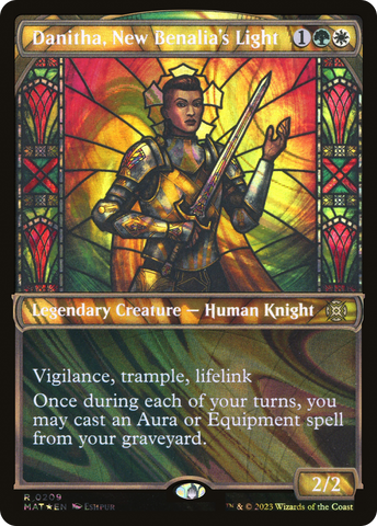 Danitha, New Benalia's Light (Halo Foil) (MAT-209)  Foil - March of the Machine: The Aftermath: (Showcase)