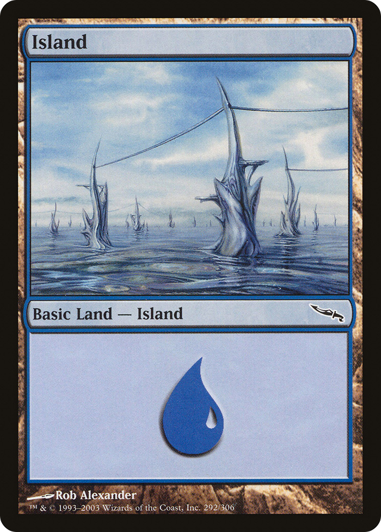 Island (292) (MRD-292)  - Mirrodin