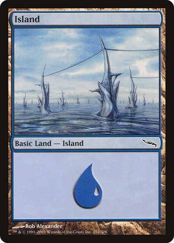 Island (292) (MRD-292)  Foil - Mirrodin