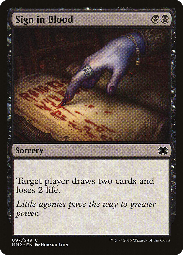 Sign in Blood (MM2-097) - Modern Masters 2015 Foil