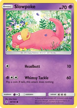 Slowpoke 048/145  SM  Guardians Rising - Common