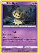 Mimikyu 058/145  - Reverse Holofoil SM  Guardians Rising - Holo Rare