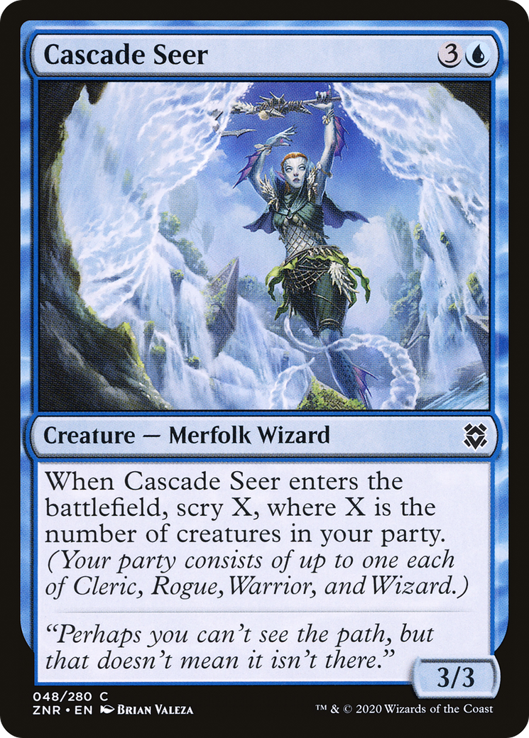 Cascade Seer (ZNR-048)  Foil - Zendikar Rising