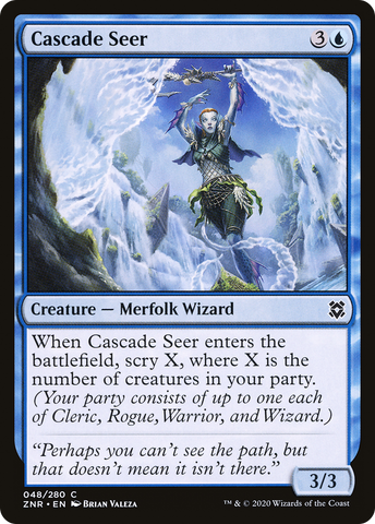 Cascade Seer (ZNR-048)  - Zendikar Rising