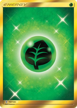 Grass Energy (Secret) 167/145  - Holofoil SM  Guardians Rising - Secret Rare