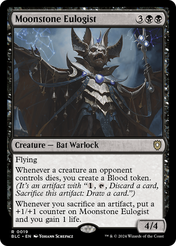 Moonstone Eulogist (BLC-019)  - Bloomburrow Commander