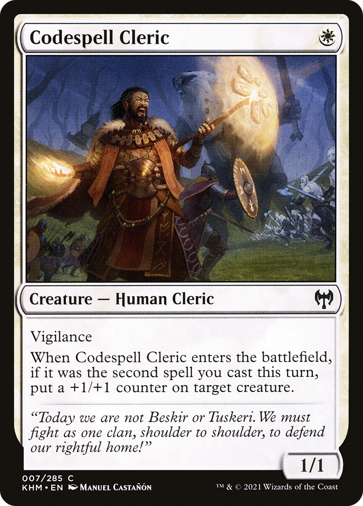 Codespell Cleric (KHM-007)  Foil - Kaldheim