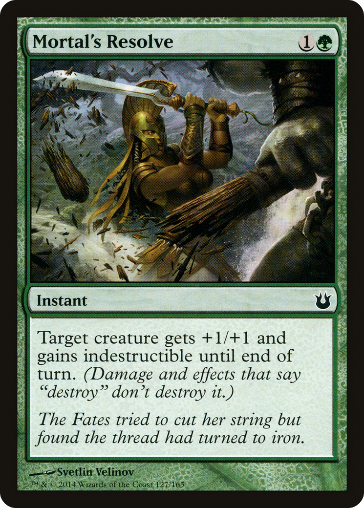 Mortal's Resolve (BNG-127)  Foil - Born of the Gods